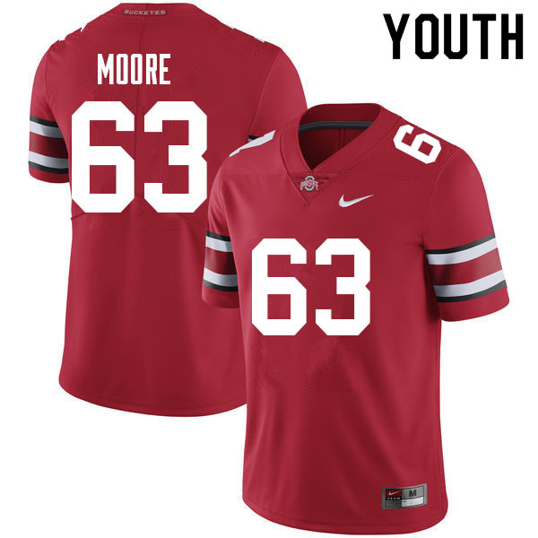 Youth #63 Kyle Moore Ohio State Buckeyes College Football Jerseys Sale-Red